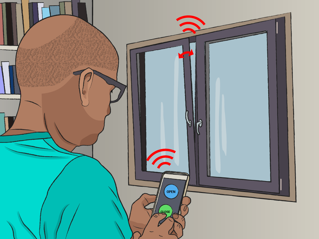 Illustration Fenster mit Kontaktsensor