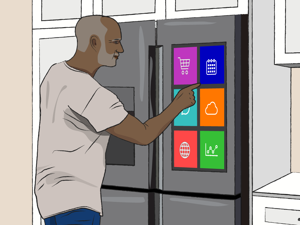 Intelligenter Kühlschrank - Leben Pflege Digital